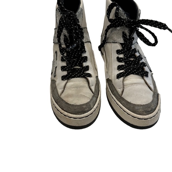 Golden Goose NOAH Women’s Mid-star White W/ Black Sneaker Sz US 10 EU 40 - Picture 3 of 14